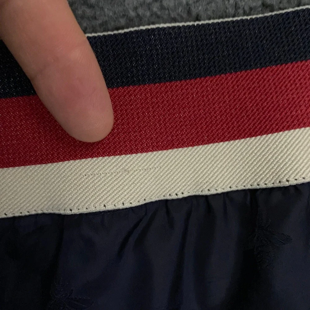 Gucci Swim Shorts Men XL 52 Navy Blue Bee Star Mesh Lined Trunks Italy Authentic